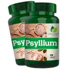 2 Potes Psyllium 100% Natural Kit 240 Cáps - Fonte Verde