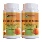 2 Potes Semente de Abóbora em Pó Natural 60 Cáps de 500mg