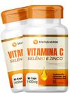 2 Potes Vitamina C + Selênio e Zinco Kit 120 Cáps