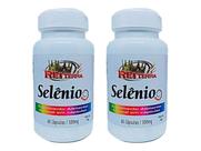 2 Potes Vitamina Selênio 60 Cápsulas 500mg