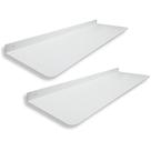 2 Prateleiras Parede Multiuso Aço Alta Resistência 60cm Casa Sala Quarto Cozinha
