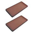 2 Prato Retangulare Terracota 25cm 100% Melamina Gourmet Mix