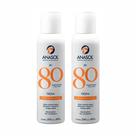 2 Protetor Solar Aerosol Spray Transparente FPS80 200ml - Anasol