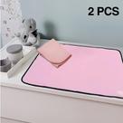 2 Protetores de Colchão 100x70 Absorventes Laváveis Rosa para Desfralde - Vila Flor