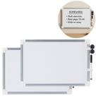 2 Quadros Branco Lousa 35x25cm Magnético Caneta e Apagador
