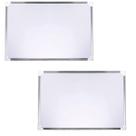 2 Quadros Branco Lousa Anotações Lembretes 20x30cm 2 Quadros Branco Lousa Anotações Lembretes 20x30cm