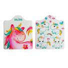 2 Quadros Decorativo Unicórnio Enfeite Descanso Em Porcelana