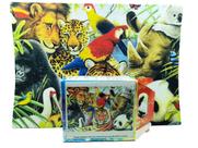 2 Quebra-Cabeça Cognitivo Idosos Animais Selvagens 24 pc