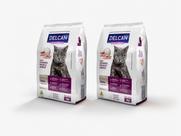 2 Ração Delcan Super Premium Gatos Adultos Sabor Frango e Peixes 1 Kg