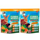 2 Ração Funny Bunny Delícias Da Horta Coelhos - 500 G