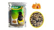 2 Rações Mistura para Passarinhos / Pássaro Pintassilgos Tarins Mel 500g