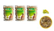 2 Rações / Passaro Preto Sabiás Melros Oleosa Milho Verde 500g