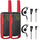 2 Rádio Talkabout Motorola T210BR Com fones Ouvido Resistente
