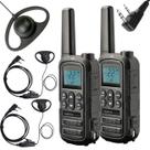 2 Rádios Comunicadores RC4002 G2 Intelbras Com Fone Concha
