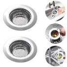 2 Ralinhos Cestinha Para Pia Da Cozinha Inox C/ Borda Ralo 9cm
