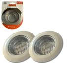 2 Ralo Ralinho Cesto Pia De Cozinha Tanque Inox 11.4cm