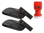 2 Receptores Digitais Vivensis + Lnbf Universal Duplo