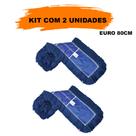 2 Refil Mop Po 80 x 12cm Euro Bralimpia Azul Eletrosttico