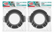2 Refil Para Mop Giratório Fit Para Limpeza Pesada Piso Áspero
