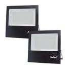 2 Refletor Led 150w Bivolt Branco Frio 6500k Comércio Avant