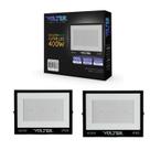 2 refletor led volter eco IP65 400w 6500k preto 36000lm luz branco frio