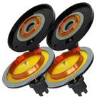 2 Reparos Driver D 250 X Trio e 2 Super Tweeter St 400 Reforçado De Qualidade Diafragma Fenólico 8 Ohms 100w D250x St400 2 Reparos Driver D 250 X Trio e 2 Super Tweeter St 400 Reforçado De Qualidade Diafragma Fenólico 8 Ohms 100w D250x St400