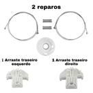 2 Reparos Máq Vidro Elétrico Focus Portas Traseiras 1 Esq 1 Dir 2 0131 1 1074 1073