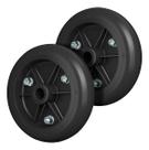 2 Rodas P/ Carrinho 9 Polegadas Pvc Diâmetro Furo 3/4 165kg