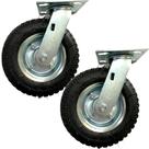 2 Rodinhas Pneu Borracha Ar Carrinho Lavanderia 8pol 300kg 2 Rodinhas Pneu Borracha Ar Carrinho Lavanderia 8pol 300kg