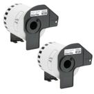 2 Rolo Etiqueta Comp P/Uso Brother Dk-2113 Transparente 62mm