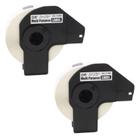 2 Rolo Etiqueta Compativel Uso Brother Dk-1204 C/suporte 17x