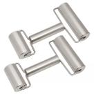 2 Rolos Duplo Para Massa Aço Inox 18 Cm