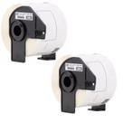 2 ROLOS Etiqueta Compativel Uso Brother Dk-1202 Com Suporte