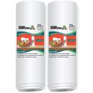 2 Rolos Nanocubos 25x500 transparentes, Embalagens, Sacos com Ranhura para Seladora A Vácuo
