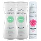 2 Sabonete Íntimo Sensação Menta + Desodorante Morango com Chantilly Sensação Sexy