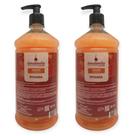 2 Sabonete Líquido 1 Litro Grosso Orquídea Jabuticaba Erva Doce Pitanga Açai Flor Algodão - Envio Já