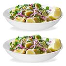 2 Saladeiras Travessa Oval 33cm Melamina Gourmet Mix