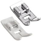 2 Sapata Calcador Zig Zag Uso Geral Deslizante Teflon Metal