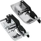 2 Sapata Pezinhos Ponto Reto Guia Costura Borda Margem 6,4mm