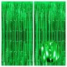 2 Serpentinas Decorativas KatChon - Verde - 3,2 x 8 Pés
