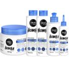 2 Shampoo Bomba 300ml + Tônico + Máscara + Creme Sem Enxágue