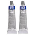 2 Silicone Cola Motor Forma Junta Grey Cinza Car80 8099 85g