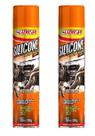 2 Silicone Perfumado Spray Carro Novo Luxcar 300 Ml