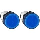 2 Sinaleiro Azul Xb7 Plástico para Lâmpada Ba9s Schneider 250v