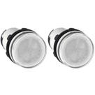 2 Sinaleiro Para Lâmpada BA9S Transparente 22mm Plástico Schneider XB7EV67P