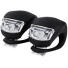 2 Sinalizadores Farol Led Duplo Bicicleta - HJ008-2 2 Sinalizadores Farol Led Duplo Bicicleta - HJ008-2