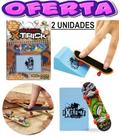 2 skate de dedo com rampa radical brinquedo obstáculos esporte radical