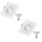 2 Spot Emb Face Plana PAR30 + 1 Lâmpada LED 10W 6500K E27 2 Spot Emb Face Plana PAR30 + 1 Lâmpada LED 10W 6500K E27