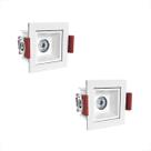2 Spot Embutido Mini Led Downlight Recuado Sala 3000K Bet55
