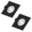 2 Spot Embutido Quadrado Face Plana Par30 E27 Save Energy
